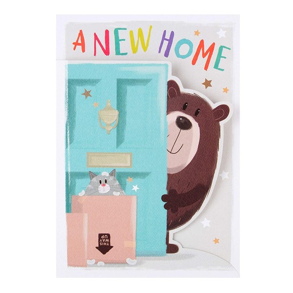 Hallmark New Home Card - Cute 'All About Gus' Design