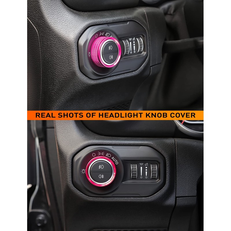 Savadicar Climate Control Panel Knob Trim Kit & Light Control