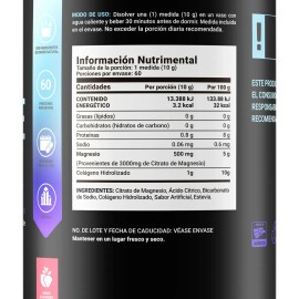 B-Life Citrato de Magnesio en Polvo | 600g de Alta Absorción