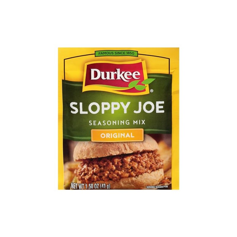 Durkee Sloppy Joe Seasoning Mix, 1.50 Ounce Packets (Pack of