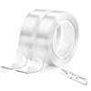 Cinta Doble Cara Extrafuerte,2 Rollos 5M Nano Tape Reutilizable,Impermeable