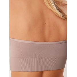 NEXT Nahtfreie Bandeau-BHS, 2er-Pack Black/Light Pink L-XL
