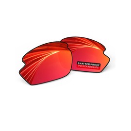 iLikeo PRO+ Polycarbonate Polarized Replacement Lenses for Rudy Project Rydon Sunglasses - Fire Red