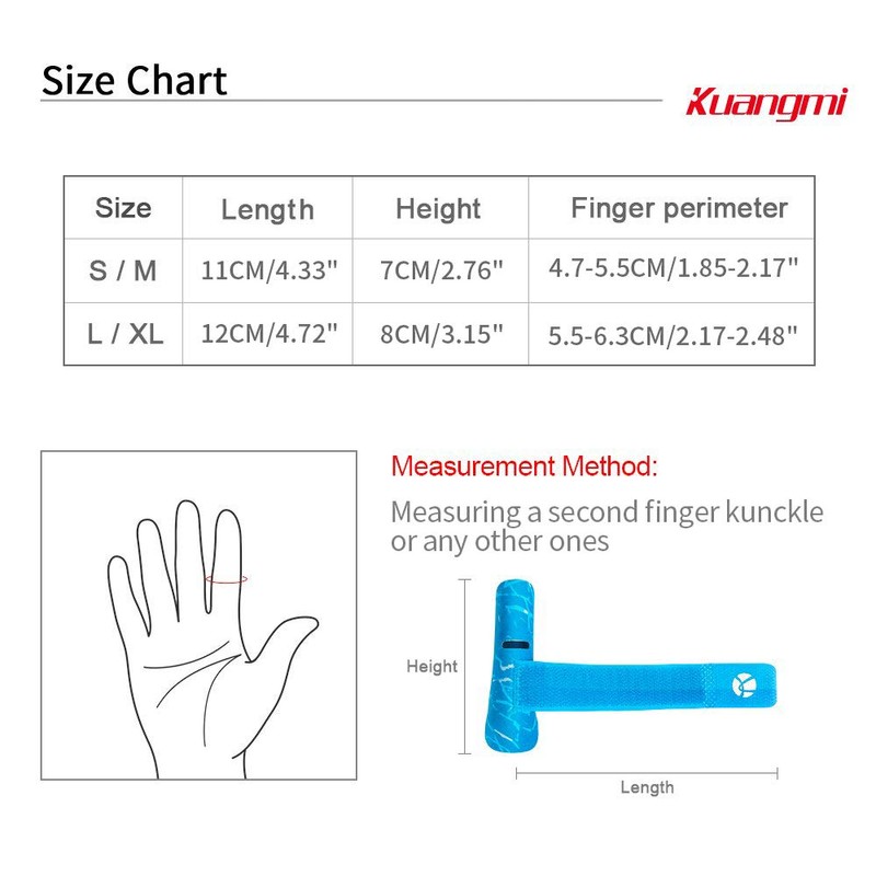 Kuangmi Finger Sleeve Support Protector and prevents Injuries During Sport,