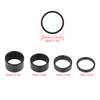 X AUTOHAUX Bicycle Headset Spacer Bicycle Aluminum Alloy Silver Tone
