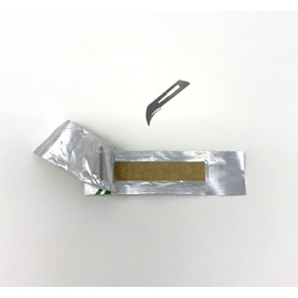 Disposable Surgical Scalpel Blades Sterile High Grade Carbon Steel 2.1% 10xx Individually Foil Wrapped Size 12 Box of 100