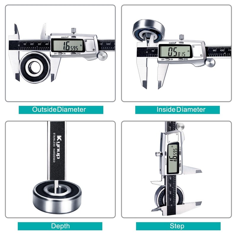 Kynup Digital Caliper, Caliper Measuring Tool, Micrometer Dial Vernier Caliper