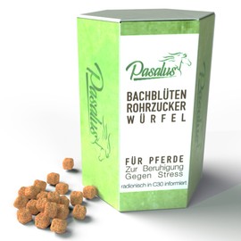 Pasalus Horses Bach Flowers Cane Sugar Cube for Anxiety, Stress and Terrible - Can be Used for Tournament and Training or Travel
