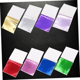 50 Sheets 8X8.5Cm Gold Foil Paper for Crafts Shiny Imitation Sheets for Gilding Art Decoration Furniture Restoration and DIY Projects