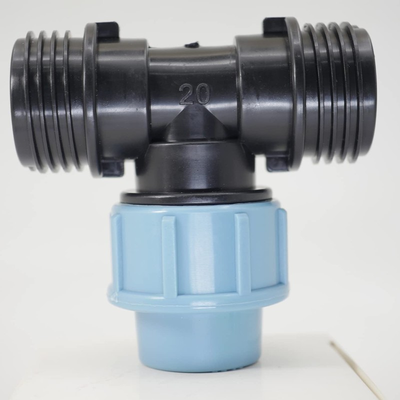 Casoter 20mm Diameter T-Shaped Female MDPE PP tee Water Adaptor,