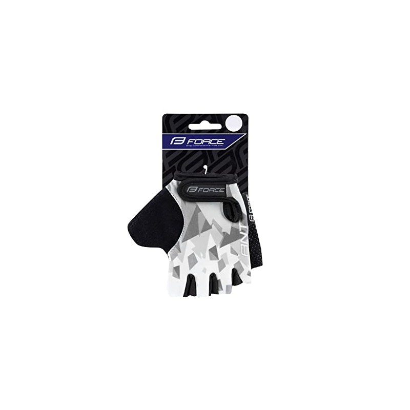 FORCE 305451 Bicycle Gloves ANT Gray/White XL Size