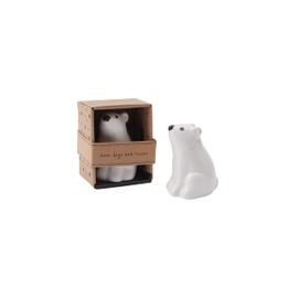 CGB Giftware | Ceramic Bear Charm | White | Lucky Ornament Collectable Decoration |Home Accessory | Gift For Her | Send With Love Range | GB06009