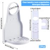 2-Pack White Laundry Detergent Cup Holder & Nozzle Force-Saving Switch,