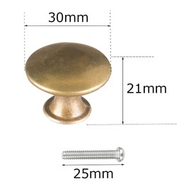 Gotetiso Furniture Knobs Vintage Pack of 20 Cabinet Knobs Vintage Drawer Knobs Round Cabinet Knobs Vintage Cabinet Knobs Chest of Drawers Knobs Vintage for Kitchen Bathroom Washroom Furniture