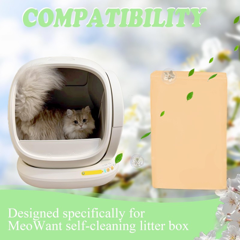NewKe 10 Pack Pet Odor Eliminator for Meowant Self-Cleaning Cat