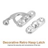 sourcing map 6 Pcs Vintage Lock Clasp, 27 x 32mm