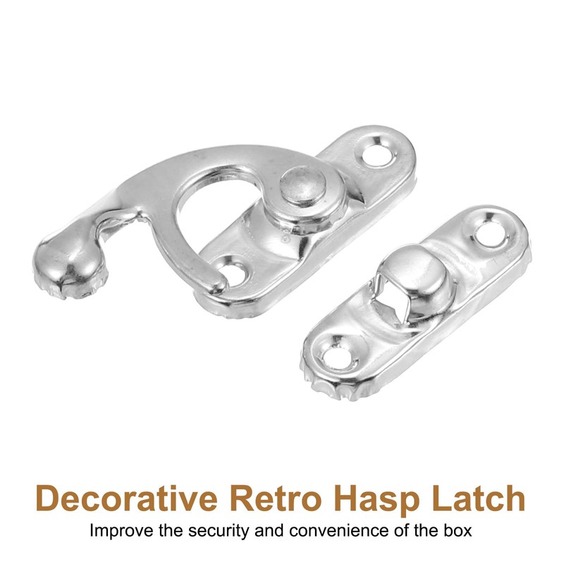 sourcing map 6 Pcs Vintage Lock Clasp, 27 x 32mm