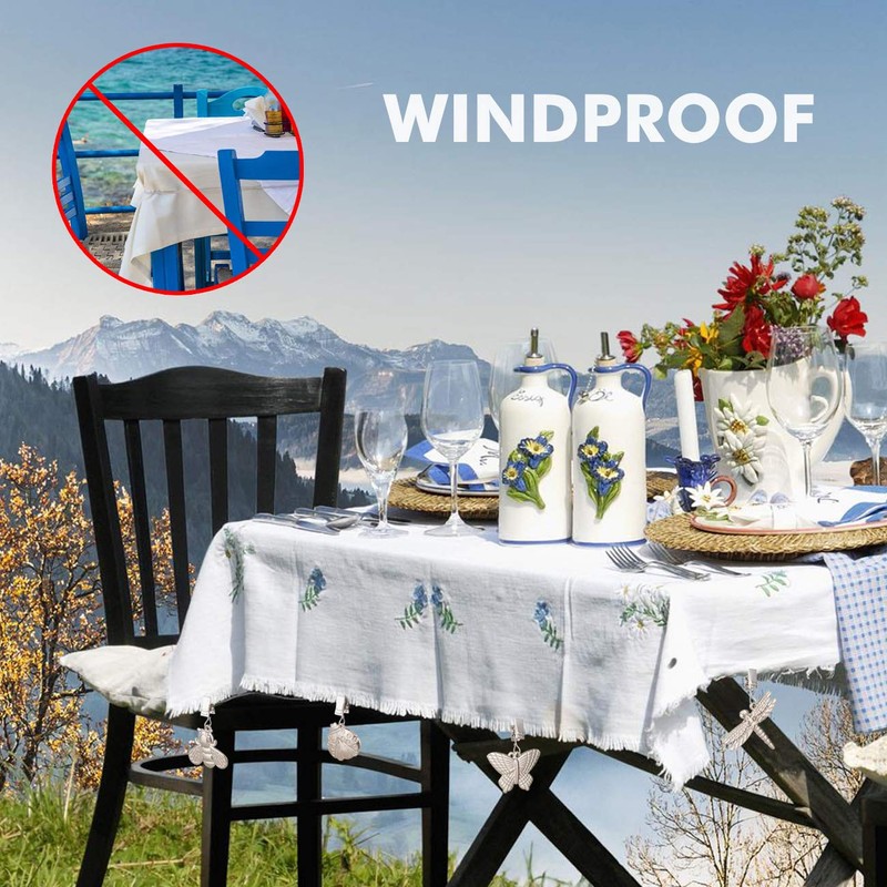 GWHOLE 4PCS Tablecloth Clips Table Cover Cloth WeightsHanger Picnic Table