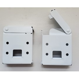 Mounting Brackets for 2.5" Horizontal Blinds in White for Faux or Real Wood. The Height of The headrail Should not be Taller Than 2.25" for This Bracket to Work.