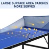 YAGEANNEL Table Tennis Ball Catch Net, Practice Net Multi-Ball Collection