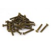Sourcingmap M4 x 30mm Brass Bolts Machine Phillips Countersunk Screws