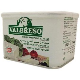 valbreso Sheep's Milk Feta Cheese 21.2oz (600g) each Tin French Cheese  - 4