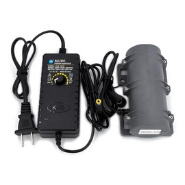 Motor de 24 V CC, 3800 rpm, mini motor de la industria de vibraciones fuertes con carcasa de plástico resistente para cama de masaje, silla de instrumentos médicos (motor de 24 V + potencia)