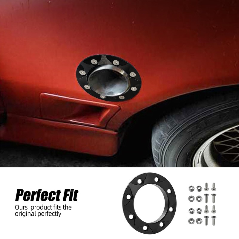 Bevinsee 3" inch Escape Pipe Fender Exit Bezel Trim Ring