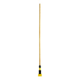 Rubbermaid Commercial Products Gripper 60" Wood Wet Mop Handle, Natural, for Professional/Industrial Floor Cleaning, Compatible with 5" Headband Mops
