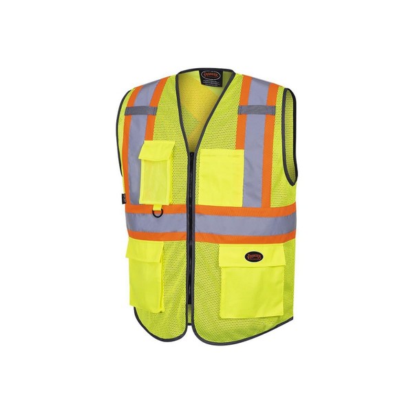 Pioneer Hi Vis Traffic Mesh Safety Vest for Men -