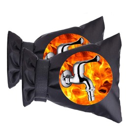 Outside Tap Cover for Winter - 2pcs Outdoor Faucet Cover Insulated Protector Thickened Outdoor Tap Cover from Freezing Waterproof Thermal Tap Jacket for Protect Your Outside Tap