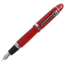 Abcsea Expert Deluxe Fountain Pen with Pen Pouch, Big Barrel - Red