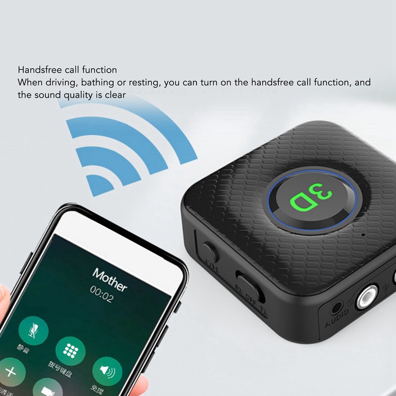 2 in 1 Bluetooth5.1 Receiver Transmitter 3.5mm Stable Connection Wireless