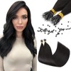 Elailite Hair Extensions Real Human Hair Nano Ring Nano Beads