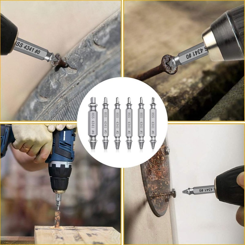 Extractor Extractor Drill Bit Set, Screwdriver Drill Bit, Crushed Screw,