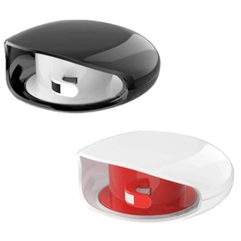 Cord Reel Set of 2 Automatic Cable Storage Easy Carry Cord Winder Cable Reel Cable Winder Cord Reel Small (White & Black)