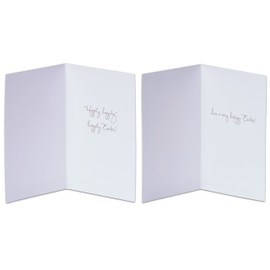 American Greetings Bunny and Chick Easter Cards with Glitter, 6 Count