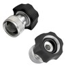 Evangenial 2-Pack Electric Pressure Washer Coupler, 3/4" Garden Hose Adapter