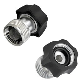 Evangenial 2-Pack Electric Pressure Washer Coupler, 3/4" Garden Hose Adapter Fitting, Heavy Duty Metal Connector Compatible with Sun Joe SPX Series Electric Pressure Washers (2-Pack Adapter A)