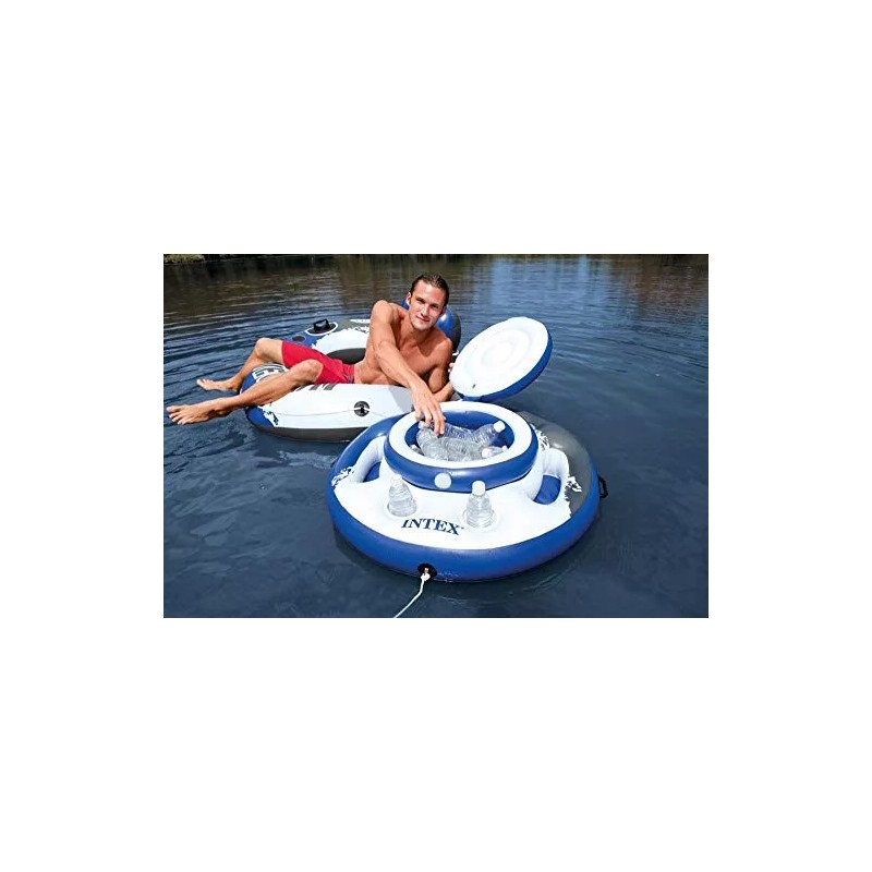 Intex Mega Chill, Enfriador Flotante Inflable, 35 De Diámet