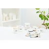 Lilly White Enamel Cutlery Stand, White, Size: Approx. W9.3 D9.3