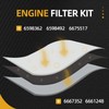 JAVOUKA Filter Kit 6598362 6598492 6675517 6667352 6661248, for Bobcat