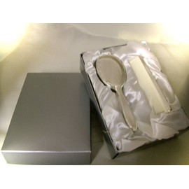 Silver Plated Brush and Comb Set - Christening Gift