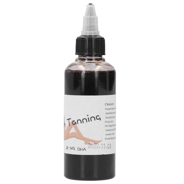 Self-tanning liquid airbrush tanning pigment 100 ml (14% 2 hours) tanning fluid for tanning the skin of the face and body