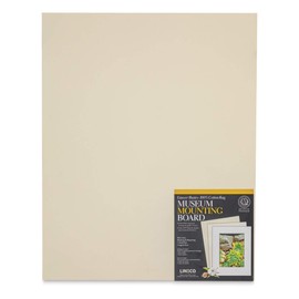 Lineco Cotton Rag Museum Mounting Boards - Pkg of 25, Cream, 11" x 14"