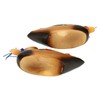1 Pair Wooden Mandarin Duck Ornament Water Based Paint Romantic