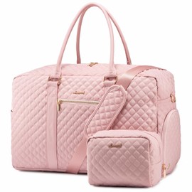 LOVEVOOK Travel Duffle Bag, Weekender Bags for Women with Shoe Compartment, Carry on Overnignt Bag with Laptop Compartment, Yoga Gym Duffel Bag with Toiletry Bag, Hospital Bag for Labor and Delivery