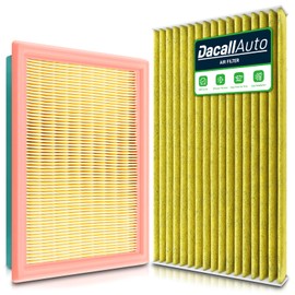 Dacall Engine & Cabin Air Filter Set for Nissan Juke L4 1.6L (2011-2017), for Sentra (2017-2019). Replace 16546-30P00, 16546-17B00; 27891-3DF0A, CF11177