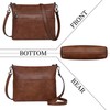 Iswee Genuine Leather Crossbody Bag for Women Purses and Handbags