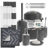 Clara Clark Bathroom Accessories Set - 23PC Shower Curtain Set